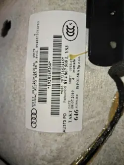 Plafonnier Audi Toit Ouvrant OEM 8V4867505L RS3/S3 8V