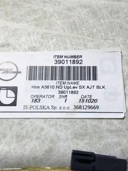 Plafonnier Opel Astra K OEM 39011892 - Occasion