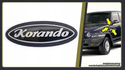 Emblema de para-lamas Daewoo Ssangyong Korando KJ II OEM KD0247