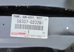 Panneau arrière Toyota Auris II OEM 5830702320