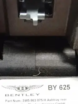 Cinzeiro túnel central Bentley Continental 2012 OEM 3W5863075