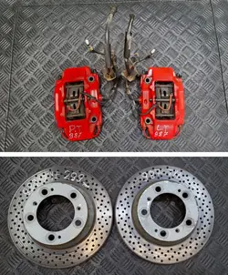 Bromsokset bak vänster+höger OEM Porsche