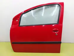 Vänster Framdörr PEUGEOT 107 2005-2014 Röd OEM 2DRZPLP