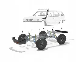 Kit de surélévation Opel Frontera B 25mm - OEM ZL590 4x4