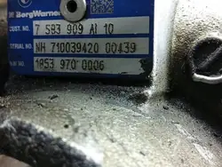 Turbo BMW X3 F25 7583909 3.0L 225kW 2015