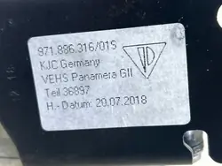 Bakre höger sitsmotor OEM 97188631601S Porsche Panamera