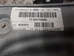 Régulateur de vitre VW Touran OEM 1T1837729AG Occasion