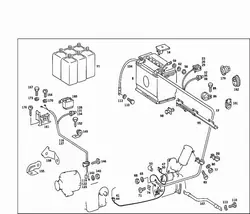Kabelbevestigingsbak OEM 2015460581 Mercedes W201