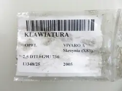 TASTATUR OPEL VIVARO A 8200007915