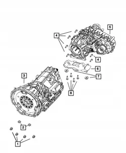 Support de transmission Jeep Wrangler JL 3.6 18+ OEM
