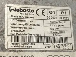 Chauffage Webasto OEM 4E0815069G pour Audi A8 D3 4.2L