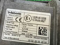 Chauffage Webasto OEM 9036721 pour BMW Série 3/4 Diesel