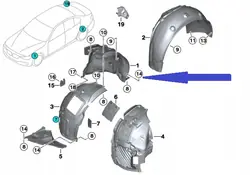 Aile avant BMW 3 F30 F31 gauche OEM 51717260699