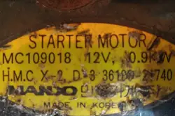 Motor de arranque HYUNDAI ACCENT I 1.3L gasolina 1998 MC109018