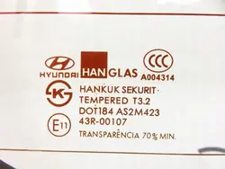 Vitre arrière hayon d'occasion OEM SZYBA TYLNA HYUNDAI GETZ HB