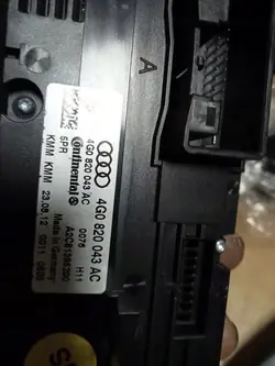 Audi A6 C7 A7 ilmastointipaneeli OEM 4G0820043AC