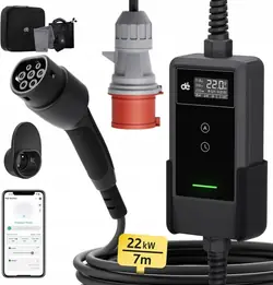 Carregador EV XYZ 22kW Trifásico 7m App & Medidor AAAA1010924