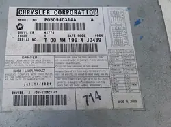 CD-vaihtaja Chrysler Pacifica 05r P05094031AA