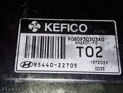 1999 Hyundai Accent ECU 1.3 Petrol 9544022705