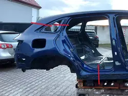 MERCEDESEQCBŁLT Cuarto de guardabarros trasero derecho azul