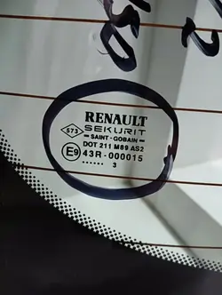 Vitre Arrière OEM 0000159321 pour Renault Megane II