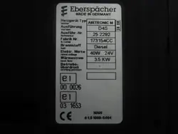 Aquecedor Eberspaecher D4S OEM 81.61900-6404 para MAN TGA