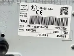 Lector Radio Navegación Ford Kuga MK3 2020 OEM JX71-18K810-ZM