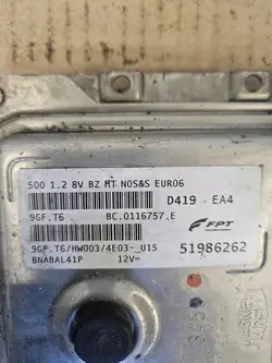 Fiat 500 Unité de contrôle moteur 2018 OEM 51986262