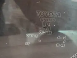 Vitre arrière Toyota AS2 pour Corolla Verso 2002