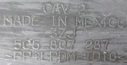VW Beetle dashboardkussen OEM 5C5807287 - Gebruikt