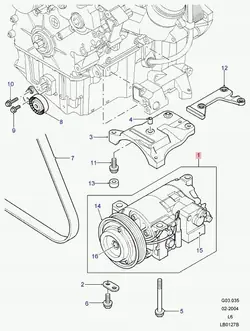 Compresseur de Climatisation Land Rover Freelander L314