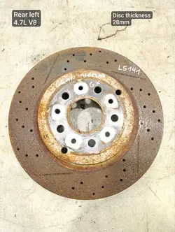 Remschijf OEM 275626 voor Maserati GranTurismo Achterzijde