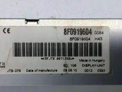 Écran de navigation Audi A6 OEM 8F0919604 Occasion