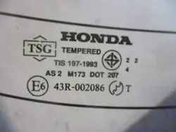 Vitre Arrière OEM 451289 pour Honda City IV Berline