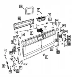 Amortisseur OEM 68341647AC pour Jeep Gladiator