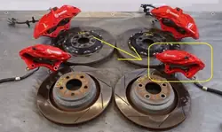 CH15SRT-BREMBO-TL Remklauw achter voor Dodge Challenger