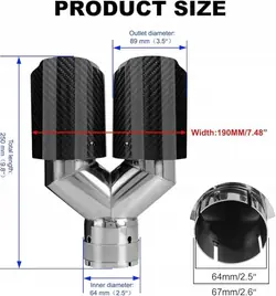 OEM 96BM039 Urheilupakoputken kärjet BMW X3