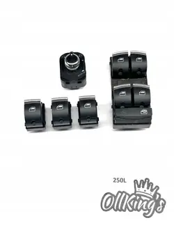 Fenster-Schalterset Chrom Audi A3 8P 2008-2012 OEM