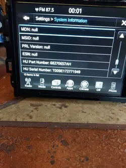 OEM 68270657AH Navigationsradio für Jeep Grand Cherokee
