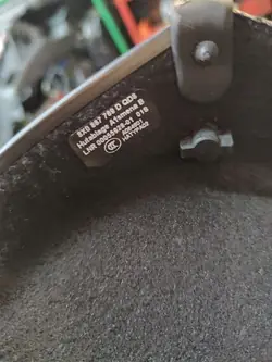 Prateleira porta-malas traseira Audi A1 8X OEM A1AUD89