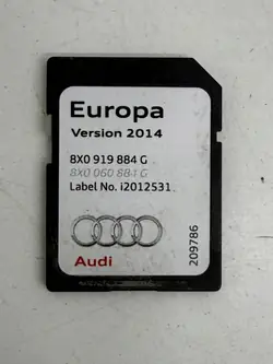 Carte SD OEM 8X0919884G pour GPS Audi Cartes