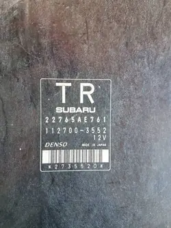 Subaru Impreza IV 2014 Controllers OEM 22765AE761
