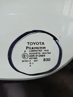 OEM 8445AGACHMYV framruta för Toyota Highlander