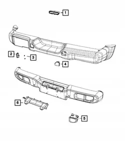Nebelschlussleuchte hinten links OEM 68633937AA Jeep Wrangler JL