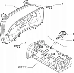 Sensor de árbol de levas Fiat Alfa Romeo Lancia RAM Jeep Abarth OE 46798368