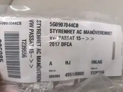 2018 VW Passat B8 Klimatpanel 5G0907044BQ