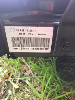 Batería principal Peugeot 2008 II OEM 9865307480 - Usada