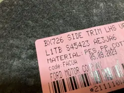 Vänster bagageutrymmesfoder OEM S45423 för Ford 1.0L 2024