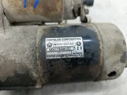 Motor de arranque Jeep Grand Cherokee WJ 4.7i V8 OEM 56041207AB