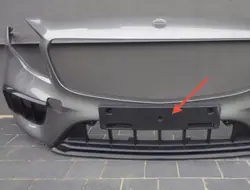 Plaque support OEM A1568851101 avant Mercedes GLA